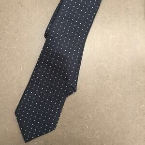 Clericci Men's Italian Polka Dot Tie Navy NWOT